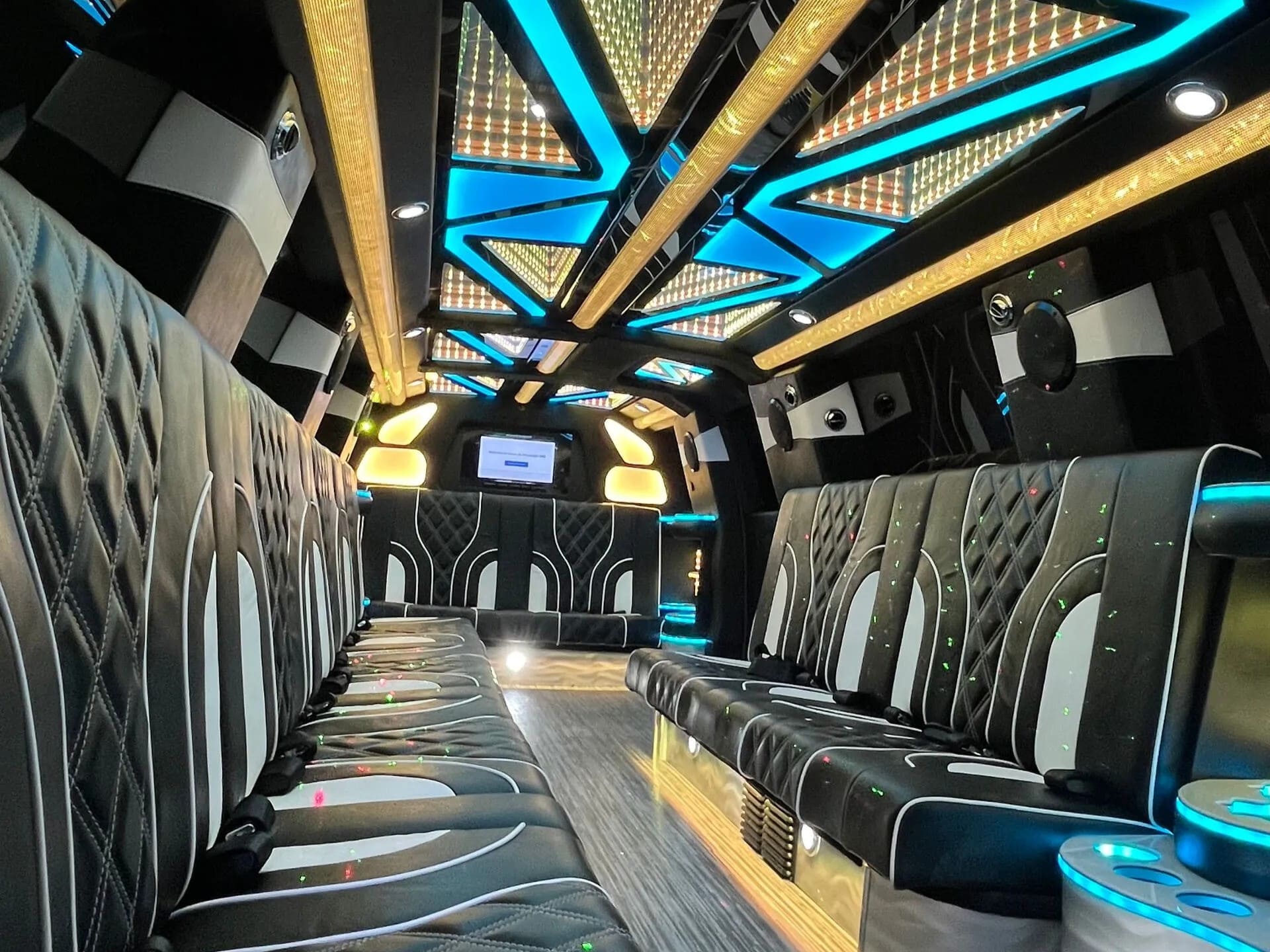 Hummer Limo Interior Atlanta