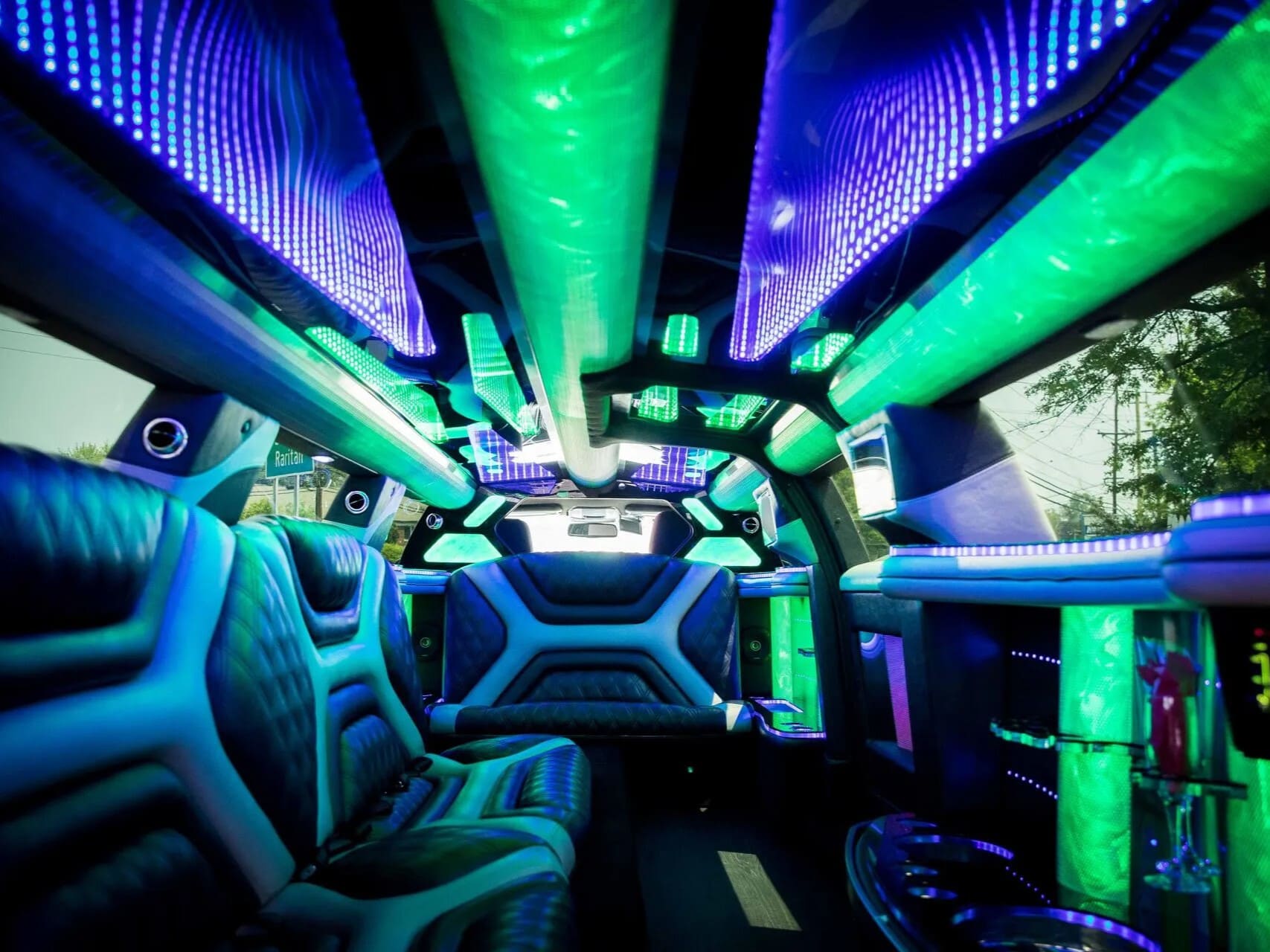 Lincoln Stretch Limousine Interior Atlanta