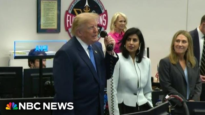Trump Calls Into The International Space Station From NASA Mission Control Attachment