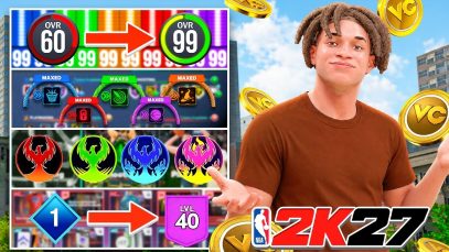 FASTEST WAY TO 99 OVR AFTER PATCH MAX BADGES LVL 40 REBIRTH And FREE VC In 1 DAY On NBA 2K27 Attachment