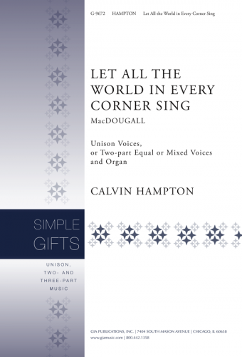 Let All the World in Every Corner Sing