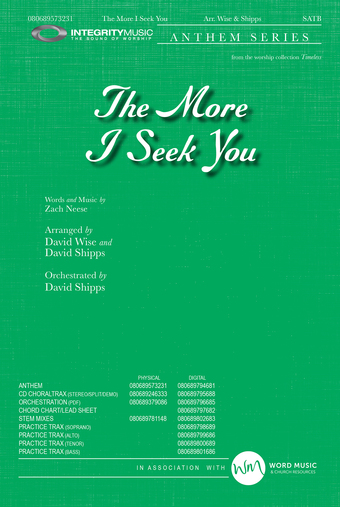 The More I Seek You - Downloadable Chord Chart/Lead Sheet