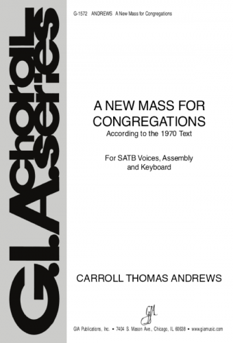 A New Mass for Congregations - SATB edition