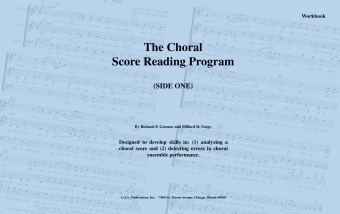 Choral Score Reading Program