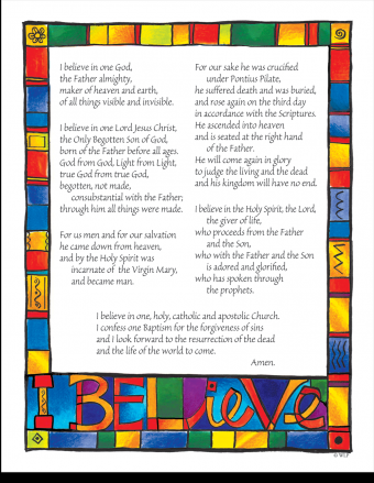 Prayer Card: The Creed