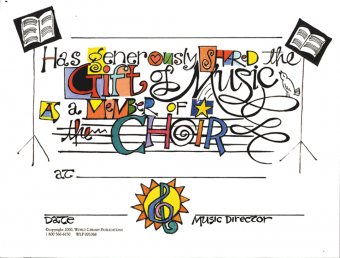 Certificate-Choir Member