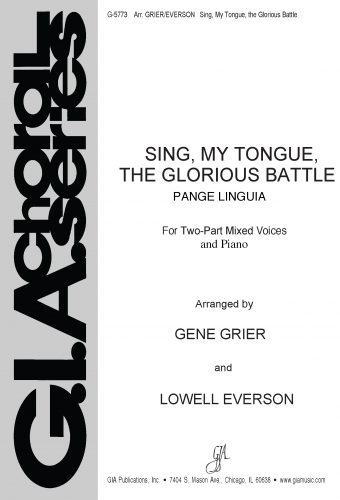 Sing, My Tongue, the Glorious Battle