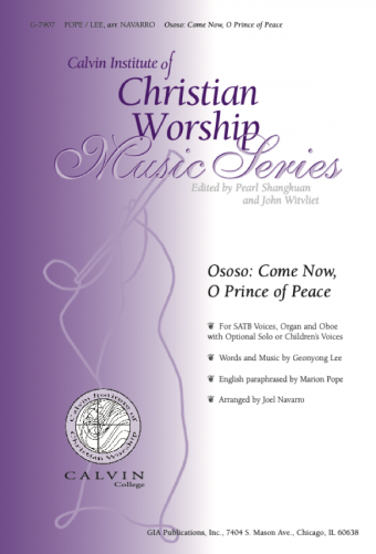 Ososo: Come Now, O Prince of Peace - Instrument edition