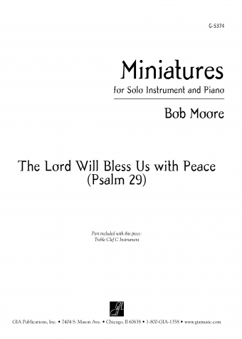 Miniatures for Solo Instrument and Piano: The Lord Will Bless Us with Peace (Psalm 29) | Download Edition