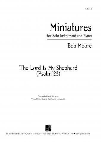 Miniatures for Solo Instrument and Piano: The Lord Is My Shepherd (Psalm 23) | Download Edition
