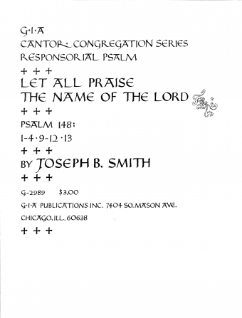 Let All Praise the Name of the Lord—Psalm 148