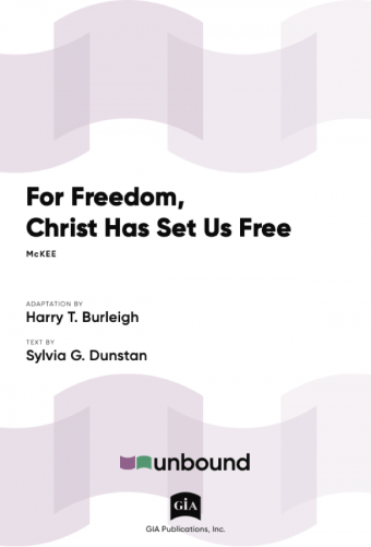 For Freedom Christ Has Set Us Free