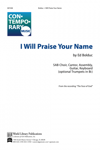 I Will Praise Your Name