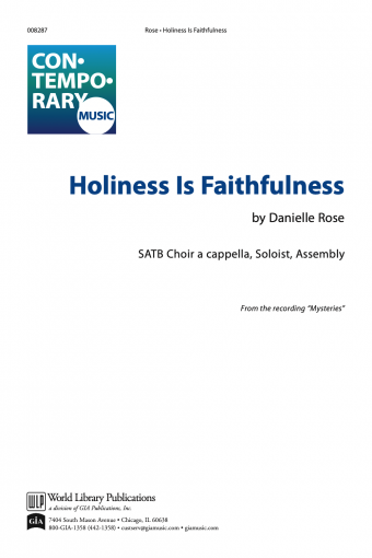 Holiness is Faithfulness