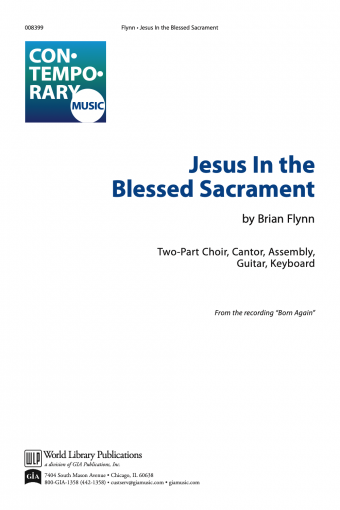Jesus in the Blessed Sacrament