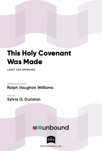 This Holy Covenant Was Made