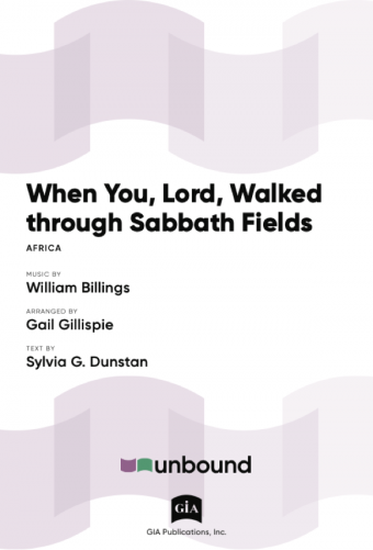 When You, Lord, Walked through Sabbath Fields