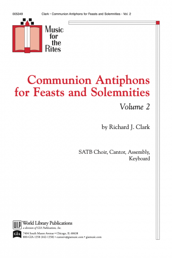 Communion Antiphons for Feasts and Solemnities - Volume 2