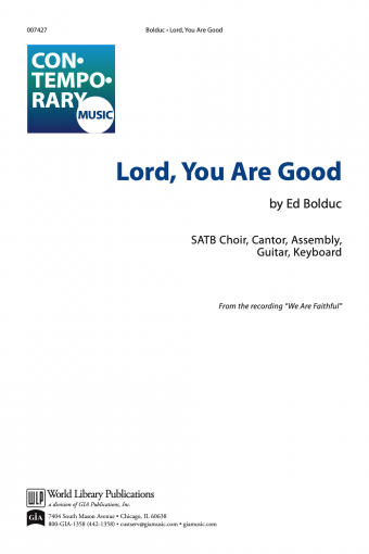 Lord, You Are Good