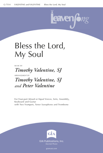 Bless the Lord, My Soul - Instrument edition