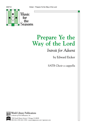 Prepare Ye the Way of the Lord