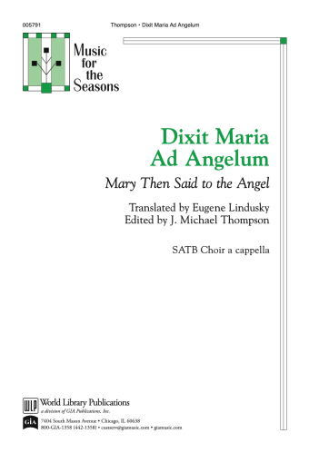 Dixit Maria ad Angelum