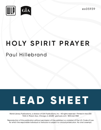 Holy Spirit Prayer - Lead Sheet