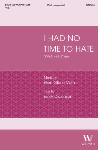 I had no time to hate (SSAA)