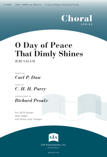 O Day of Peace That Dimly Shines - Full Score and Parts