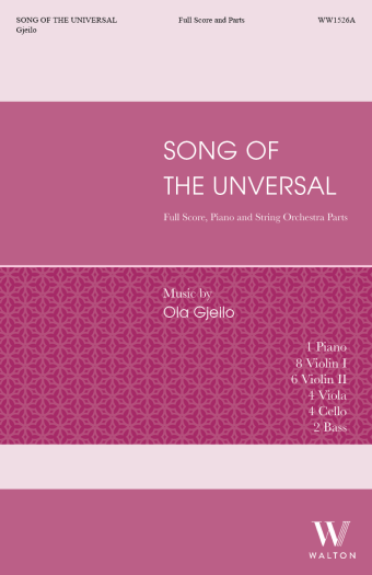 Song of the Universal (SSAA - Full Score and Instrumental Parts)