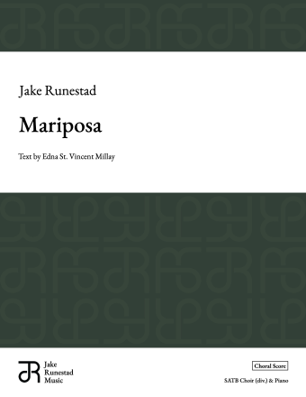 Mariposa - Choral Score
