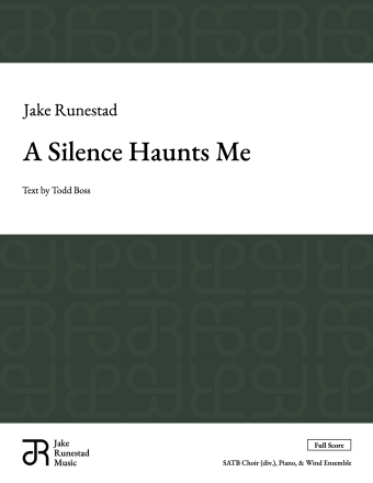 A Silence Haunts Me - Full score (Wind Ensemble)