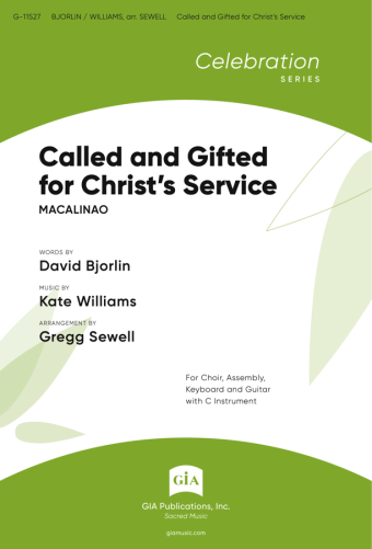 Called and Gifted for Christ's Service - Guitar edition