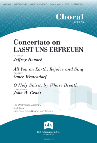 Concertato on LASST UNS ERFREUEN - Full Score and Parts