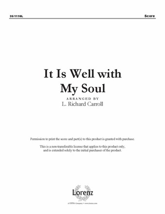 It Is Well with My Soul   - Violin solo - Digital Download