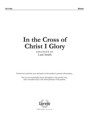 In the Cross of Christ I Glory   - Flute solo - Digital Download