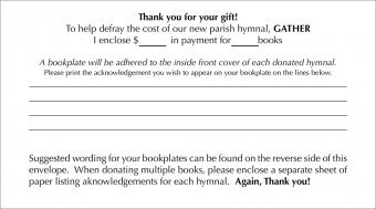 Gather, Third Edition - Donor Envelopes