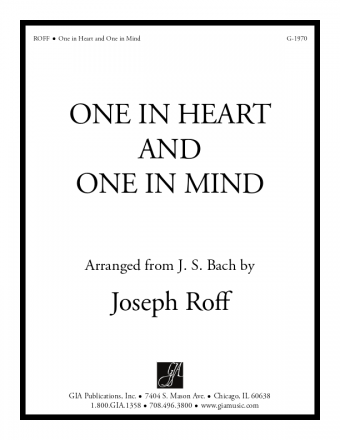 One in Heart and One in Mind