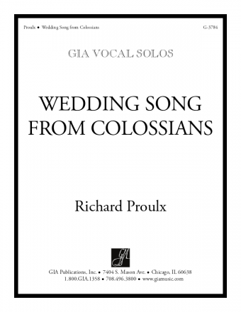 Wedding Song from Colossians