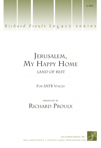 Jerusalem, My Happy Home