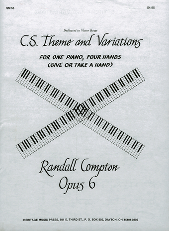 C. S. Theme and Variations - Piano 4-hands sheet music