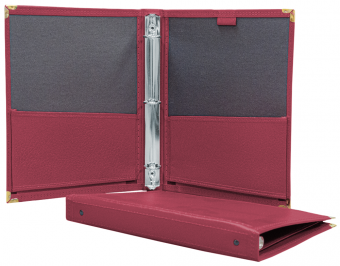 Deluxe Folio w/3-Ring Binder-Maroon