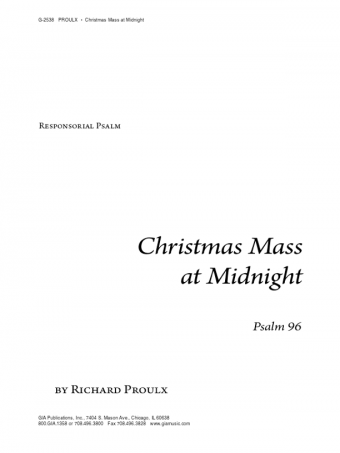 Christmas Mass at Midnight - Instrument edition