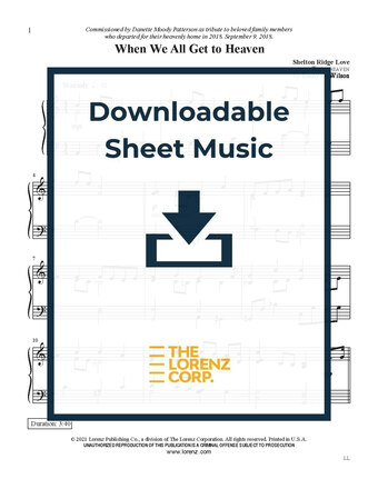 When We All Get to Heaven - Piano Sheet Music (Digital download)