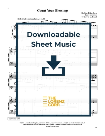 Count Your Blessings - Piano Sheet Music (Digital download)
