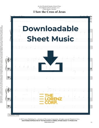 I Saw the Cross of Jesus - Organ Sheet Music (Digital download)