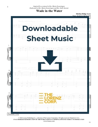 Wade in the Water - Piano Sheet Music (Digital download)