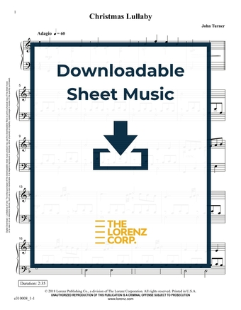 Christmas Lullaby - Piano Sheet Music (Digital download)