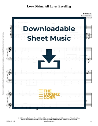 Love Divine, All Loves Excelling - Piano Sheet Music (Digital download)