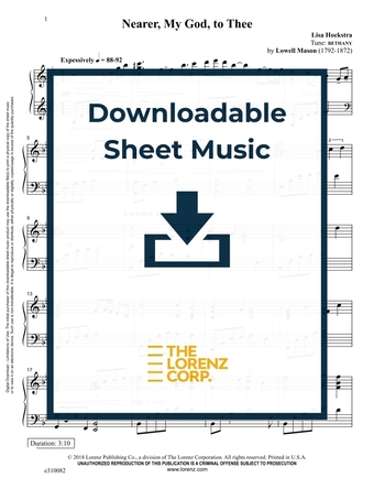 Nearer, My God, to Thee - Piano Sheet Music (Digital download)